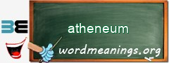 WordMeaning blackboard for atheneum